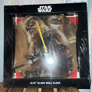 Star Wars Glass Wall Clock - Chewbacca